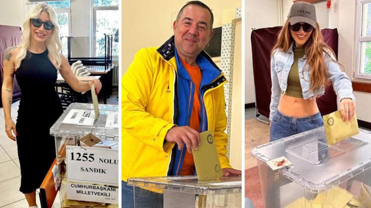 Ünlü isimler sandık başında! Paylaşımlar peş peşe geldi