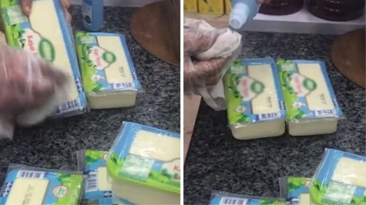 Bunu da gördük! Markette peynirlerin üzerindeki “Önerilen fiyat” yazısını böyle sildiler