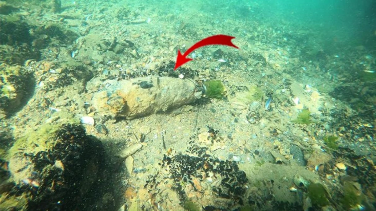 İstanbul Boğazı’nda  patlamamış top mermisi