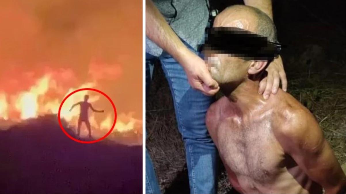 Korku filmi gibi! Ateşe verdiği ormanda diri diri yanacaktı, kaçarken yakalandı