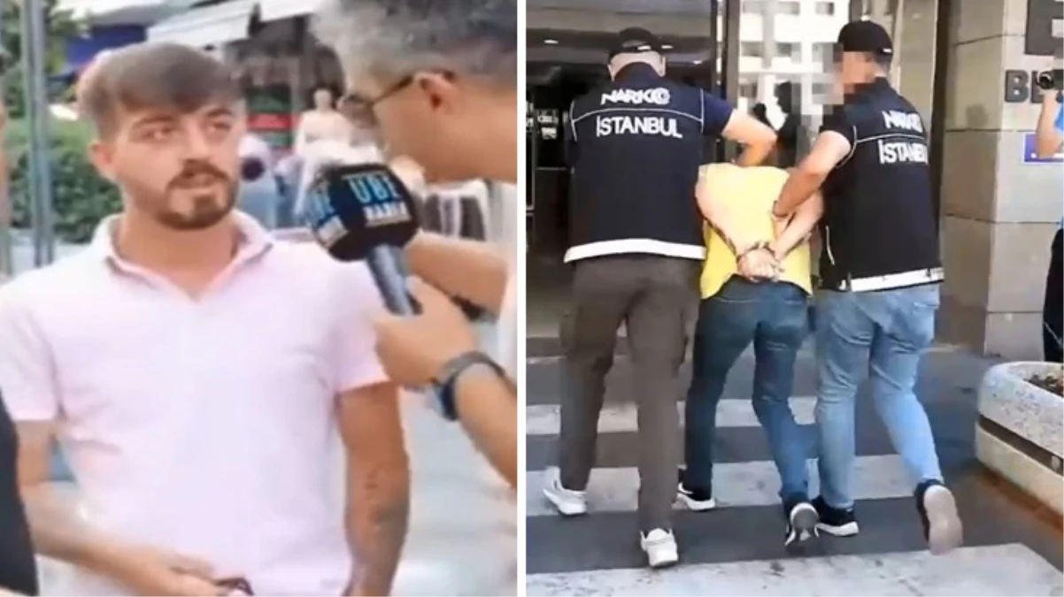 Sokak röportajında uyuşturucu sattığını itiraf eden genç gözaltında