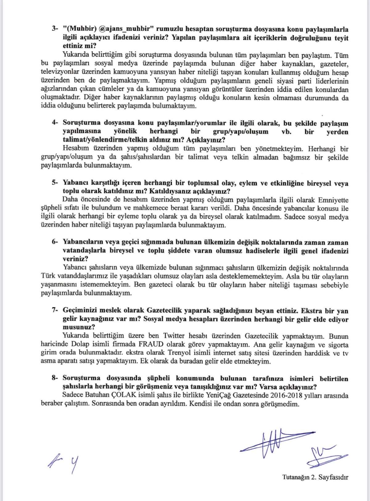 Murat Ağırel paylaştı: Tutuklanan Ajans Muhbir yöneticisi Süha Çardaklı'nın ifadesi ortaya çıktı