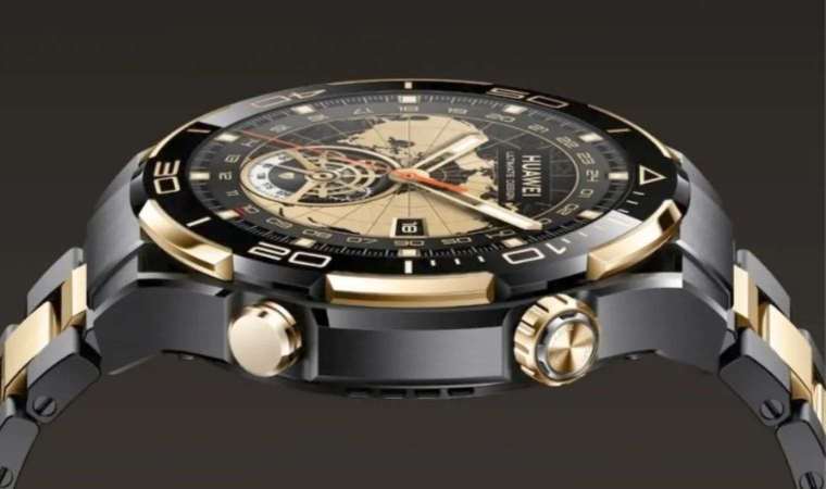 80 bin TL’lik 18 ayar altın kaplama Huawei Watch Ultimate Design