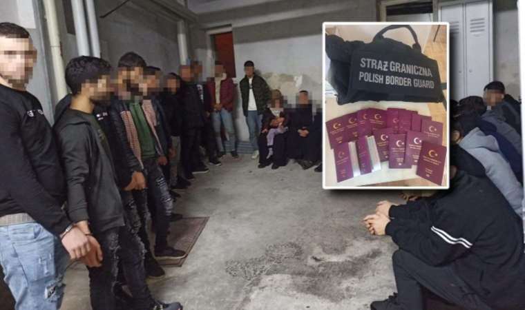 Polonya’da otoparktaki araçtan 13’ü Türk 29 kaçak göçmen çıktı