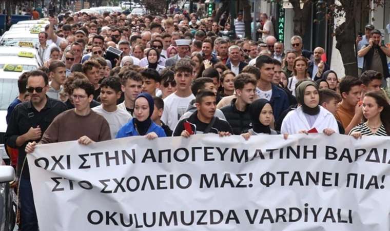 Batı Trakyalı Türklerin ‘dönüşümlü eğitim protestosu’