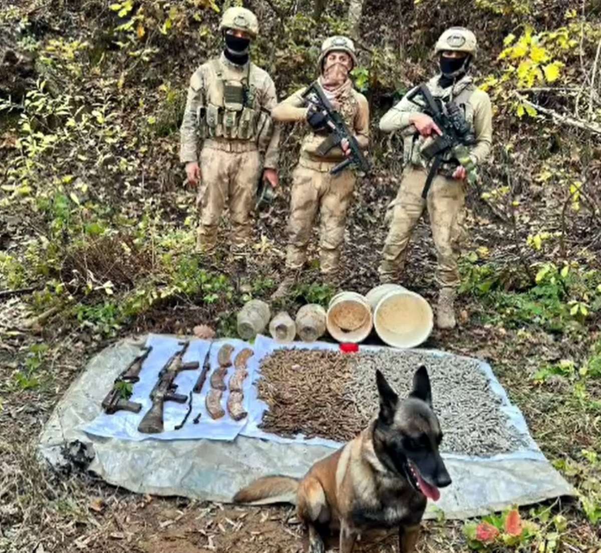 Bitlis'te toprağa gömülü silah ve çok sayıda mühimmat ele geçirildi!