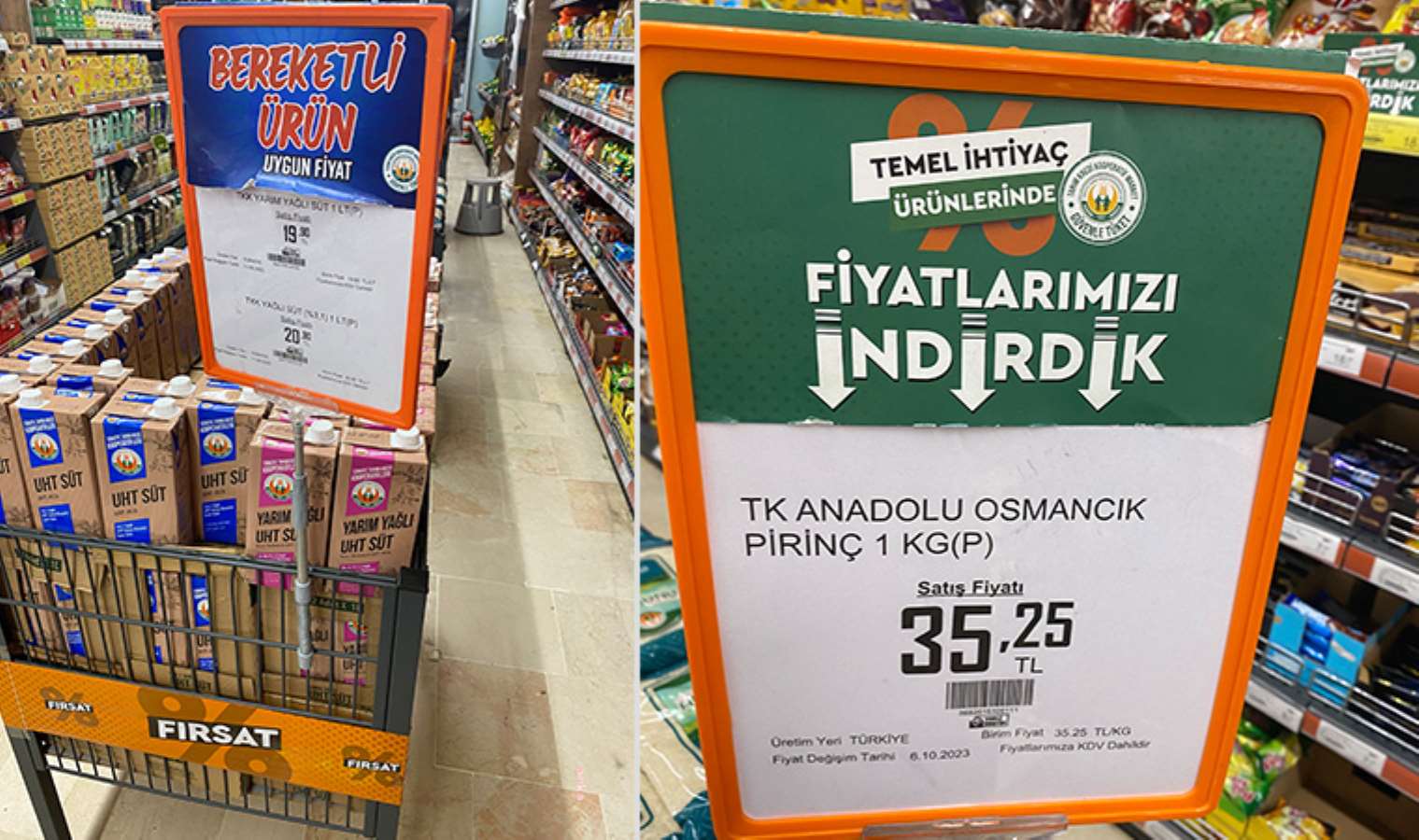 Tarım Kredi beklenen yüzde 50'lik indirimleri yapmadı: Tek indirim sadece 1 TL ile süte yapıldı!