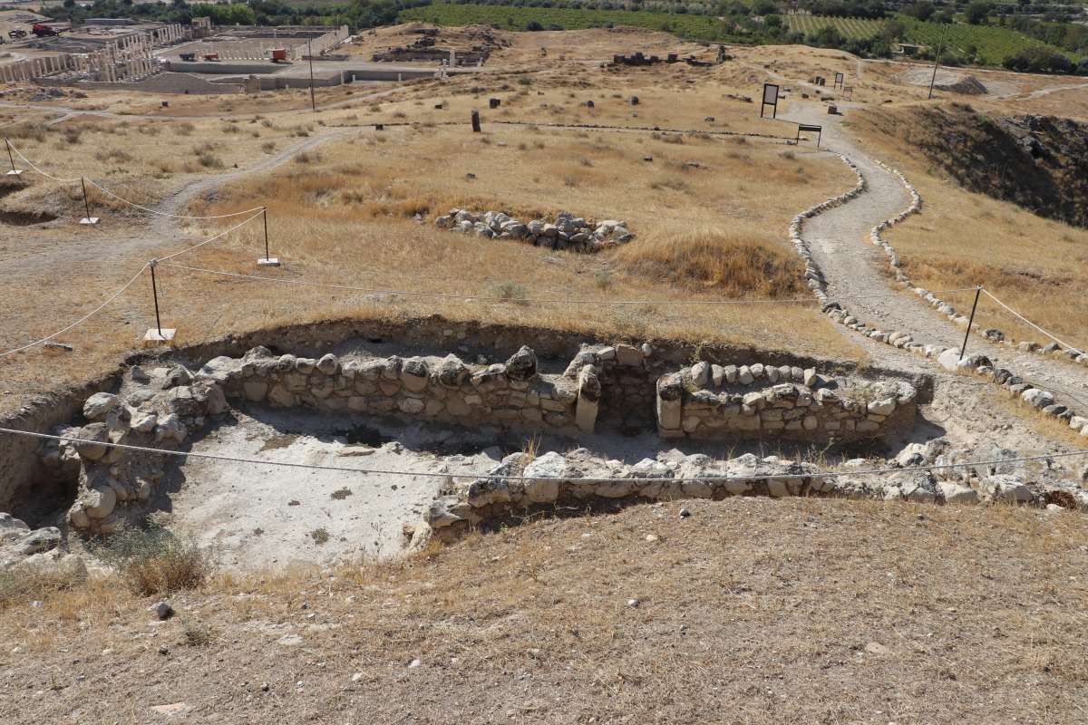 Denizli'deki antik kentte Kurtuluş Savaşı döneminden kalma siper bulundu