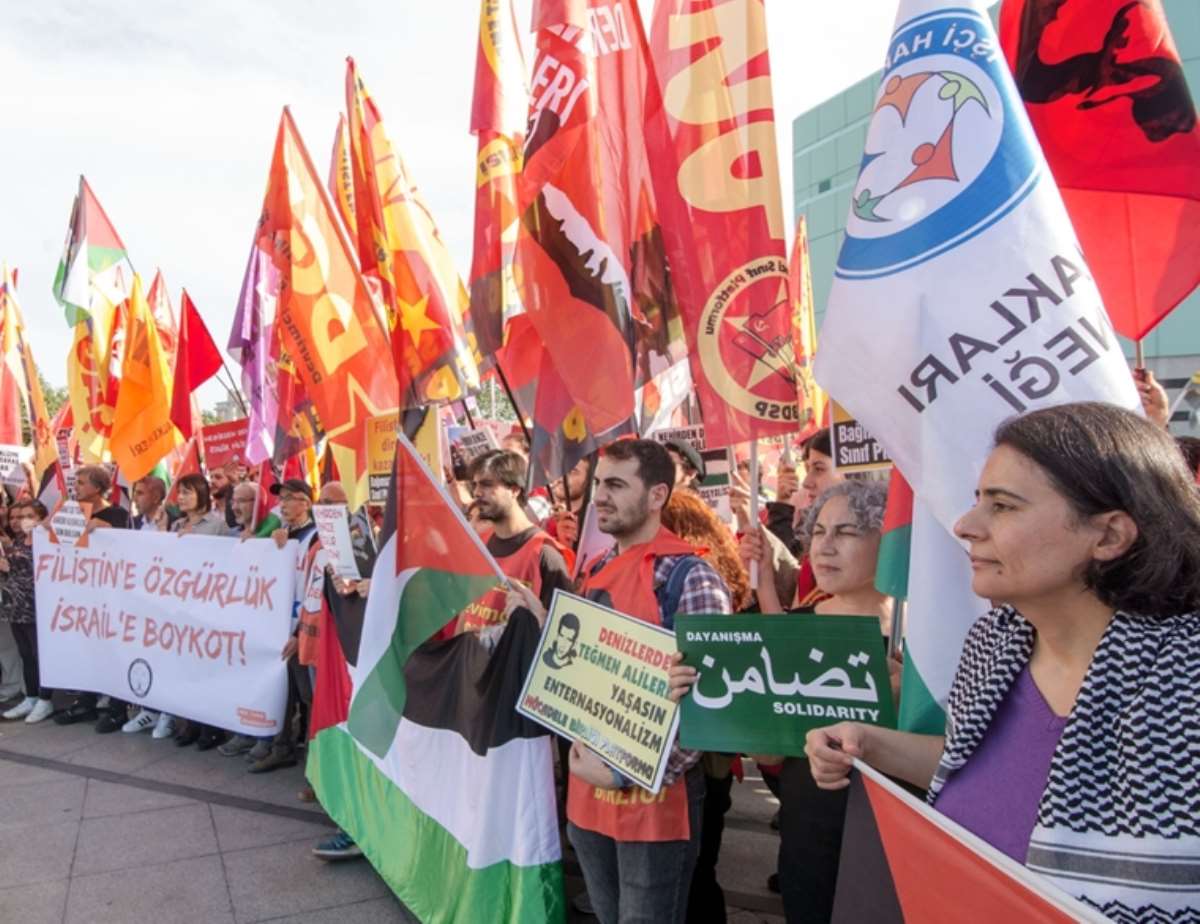 Sosyalistlerden Filistin'e destek eylemi: İsrail'e topyekün boykot