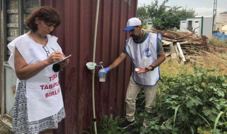 Depremde büyük hasar alan Hatay’da şebeke hattı ve depolar incelenip rapor hazırlandı: Su bakteri kaynıyor