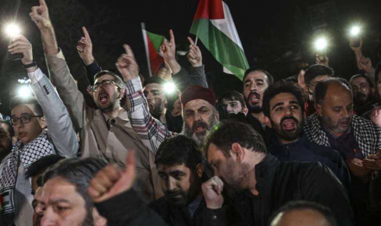 TBMM önünde İsrail protestosu