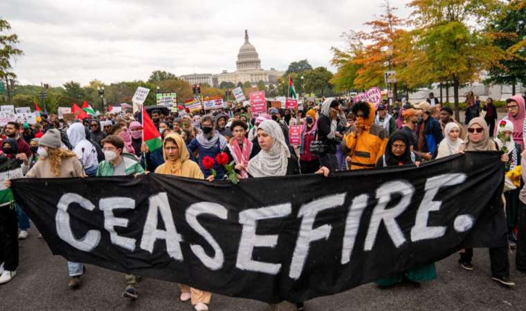 ABD’de protestocular, kongre salonunda oturma eylemi yaptı