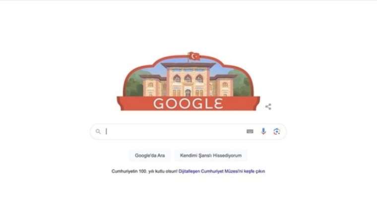Google’dan Türkiye Cumhuriyeti’nin 100. yılına özel doodle