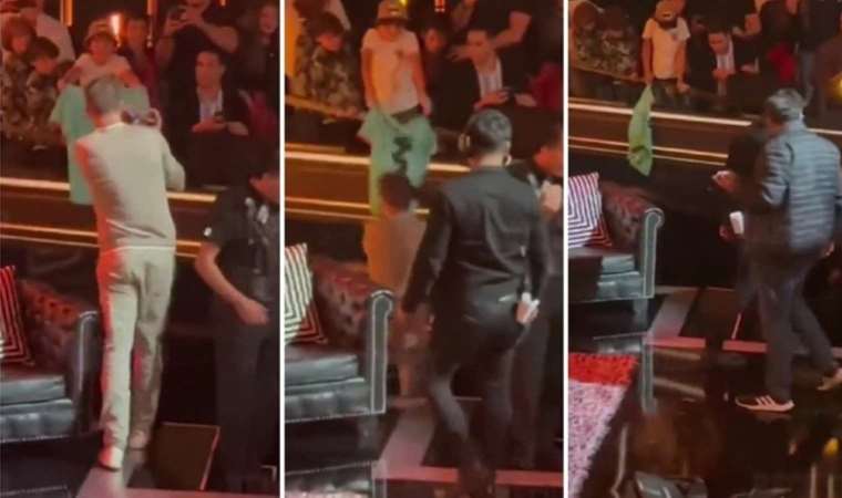 Gerard Pique hayranına imza vermek isterken sahneden düştü!