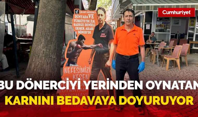 İlginç yarışma: Bu dönerciyi yerinden oynatan karnını bedavaya doyuruyor…