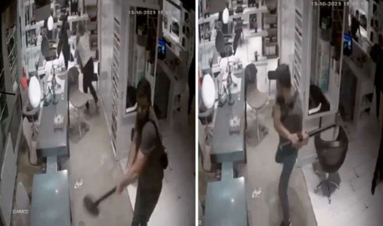 Nişantaşı’nda güzellik salonunda dehşet: Elinde sopayla geldi, ortalığı savaş alanına çevirdi