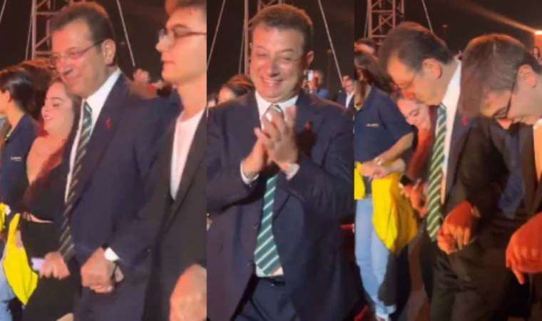 Ekrem İmamoğlu Cumhuriyet’in 100’üncü yılı kutlamalarında gençlerle horon tepti