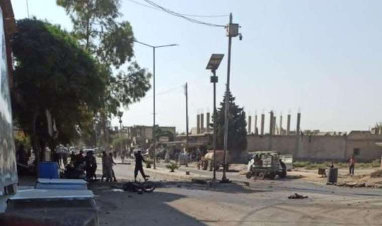 Bomba yüklü motosiklet patladı: 1 ölü, 1 yaralı