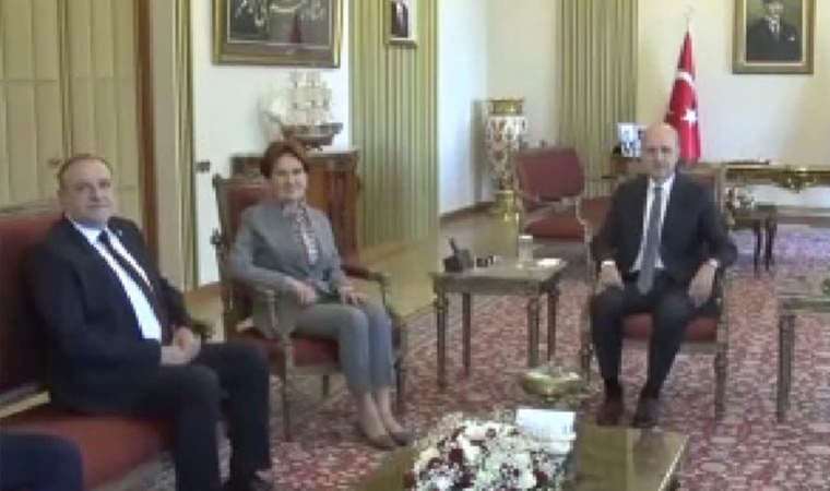 TBMM Başkanı Kurtulmuş, İYİ Parti Genel Başkanı Akşener ile görüştü