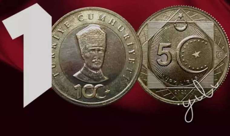 100. yıla özel yapılan madeni 5 lira neyi simgeliyor? 8 köşeli yıldız nedir?