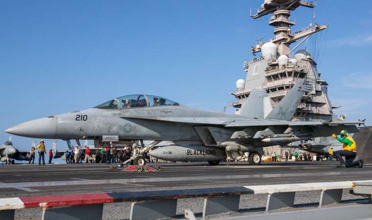 ABD’nin uçak gemisi USS Gerald R. Ford’un görev süresi uzatıldı