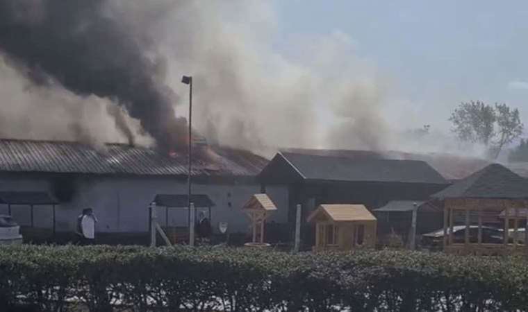 Bursa’da mobilya imalathanesinde yangın paniği!