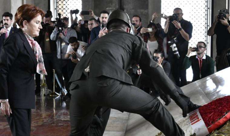 İYİ Parti lideri Meral Akşener Anıtkabir’i ziyaret etti