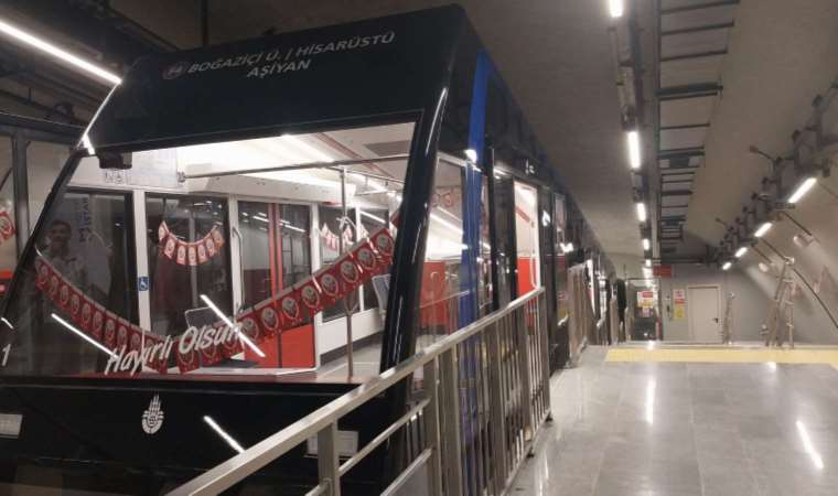 Füniküler hattında arıza nedeniyle seferler yapılamıyor