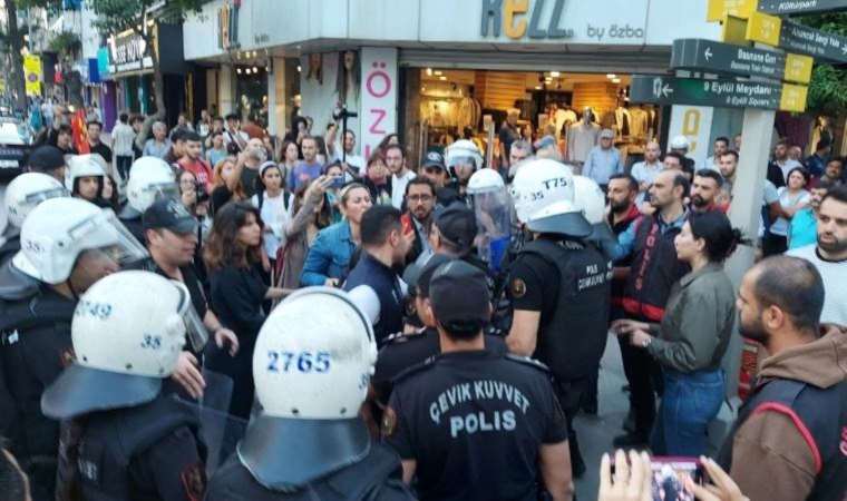 HDP’ye destek açıklamasına polis müdahalesi