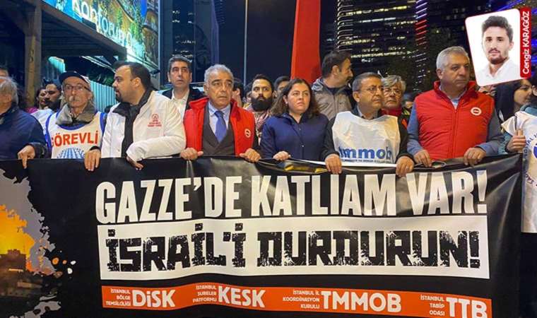İstanbul Levent’te ‘İsrail’ protestosu: Doktorlar beyaz önlükleriyle katıldı