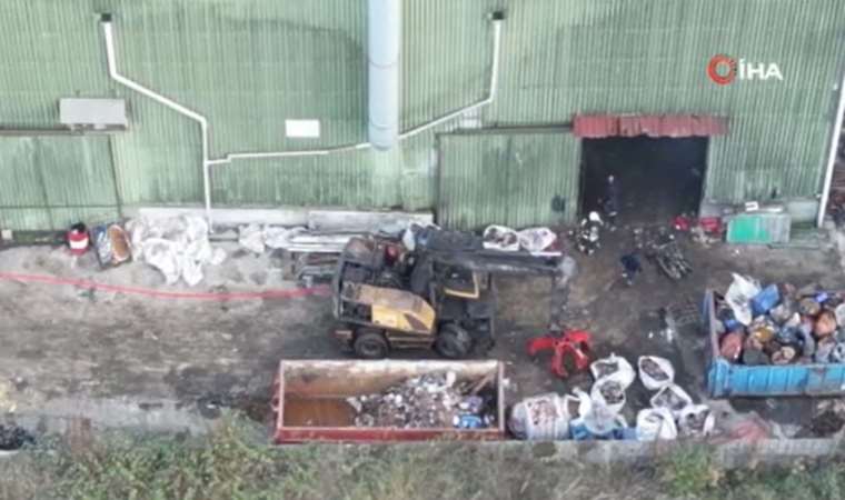 Düzce’de fabrika yangını!