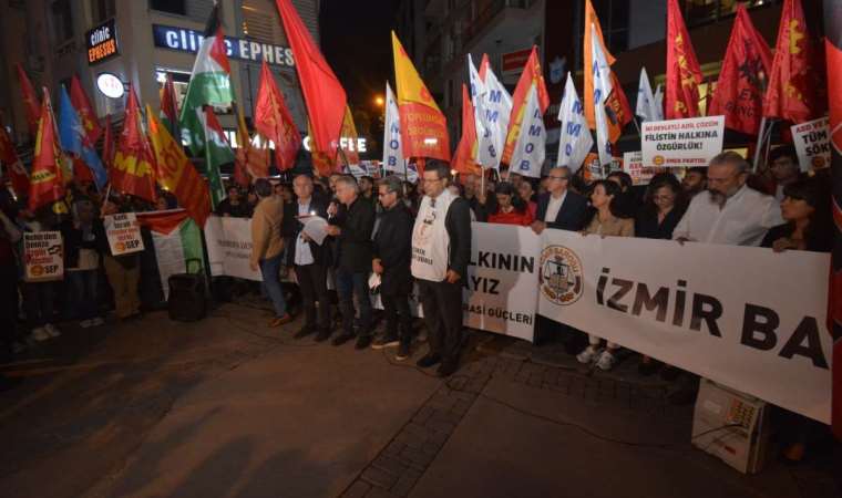 İzmir Emek ve Demokrasi Güçleri’nden Filistin’e için barış çağrısı