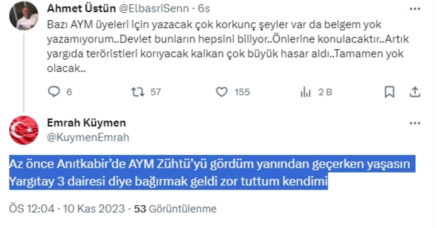 AKP il yöneticisi açıkladı: Anıtkabir'de bugün 'Yaşasın Yargıtay 3. Dairesi!' sloganı yankılanacaktı!