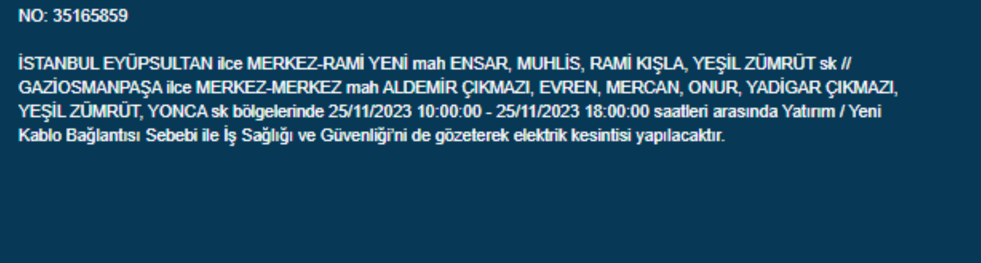 İstanbul'da 24 ilçede elektrik kesintisi: İstanbul'da bugün elektrik kesintisi yaşanacak ilçeler hangileri? İstanbul'da elektrikler ne zaman gelecek?