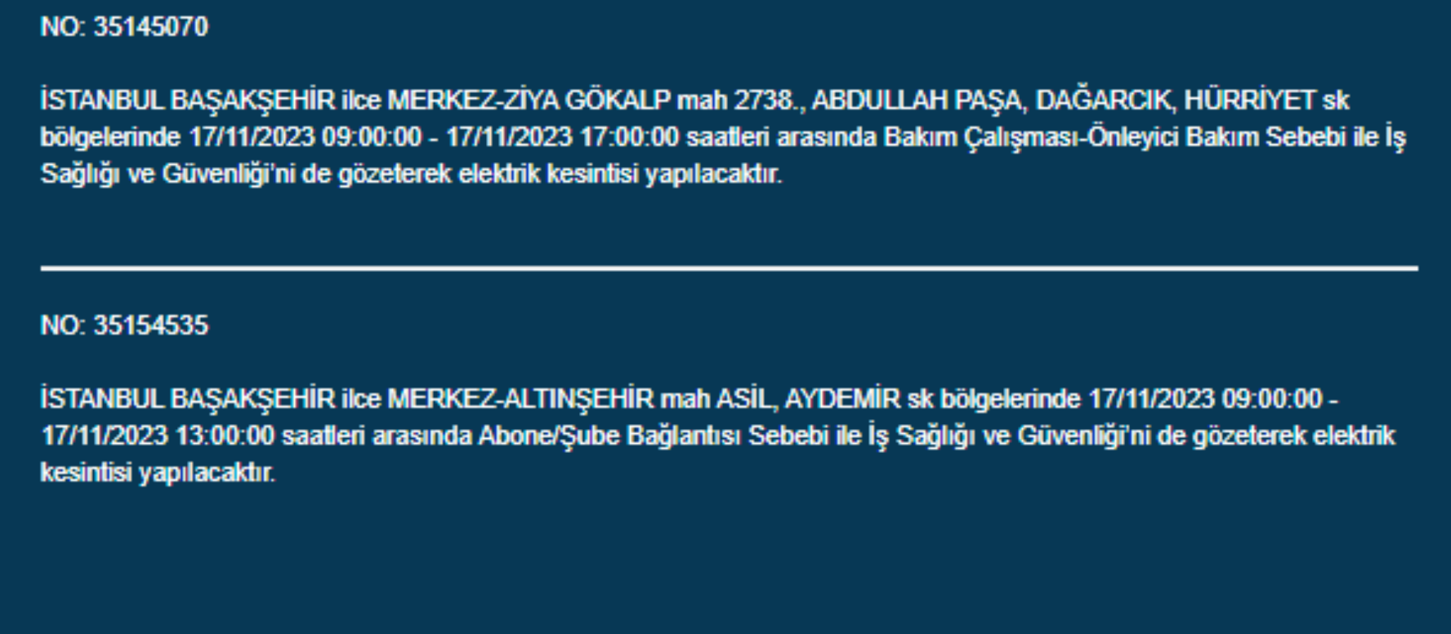 İstanbul'da 32 ilçede elektrikler kesilecek: 17 Kasım elektrikler ne zaman gelecek? Hangi ilçelerde elektrik kesilecek?