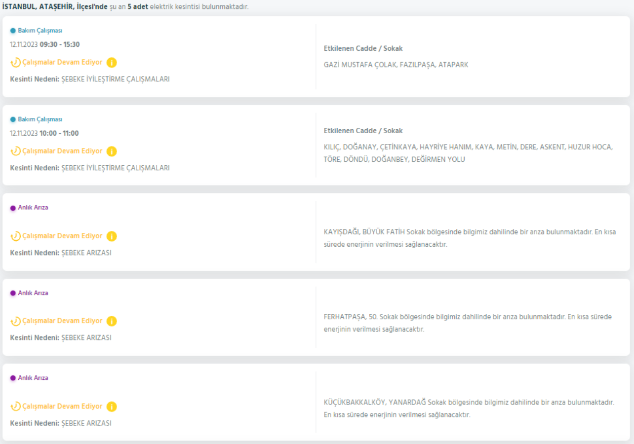 28 ilçede elektrikler kesilecek! İstanbul'da bugün elektrik kesintisi yaşanacak ilçeler hangileri? 12 Kasım İstanbul'da elektrik ne zaman gelecek? Avcılar, Bağcılar, Beylikdüzü, Fatih, Esenyurt, Pendik, Maltepe, Sancaktepe'de elektrikler ne zaman gelecek?