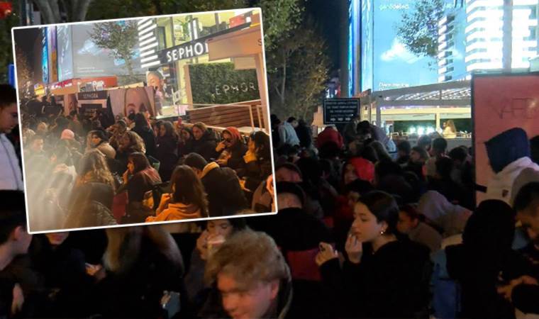 Bağdat Caddesi’nde ‘Sephora’ nöbeti: 10 bin liralık hediyeyi duyan koştu