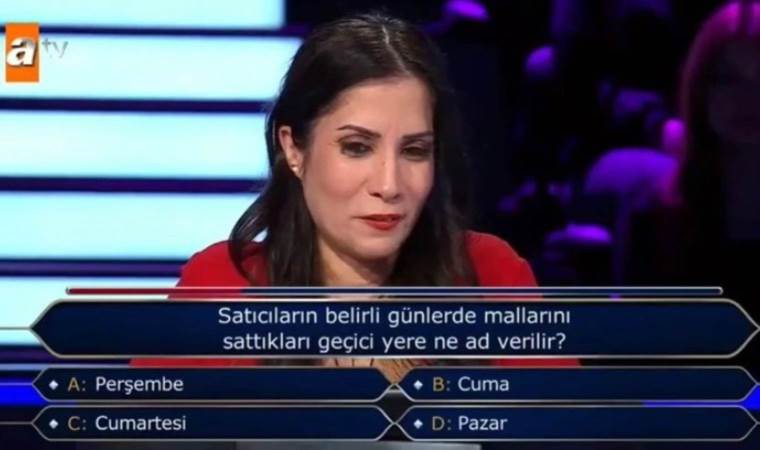 Kim Milyoner Olmak İster’de doktora öğrencisinin elendiği ‘pazar’ sorusu gündem oldu
