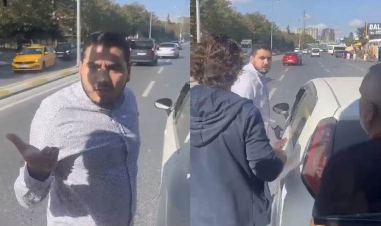 Korku dolu anlar… İETT otobüsünün önünü kesti, yolcular tepki gösterdi!