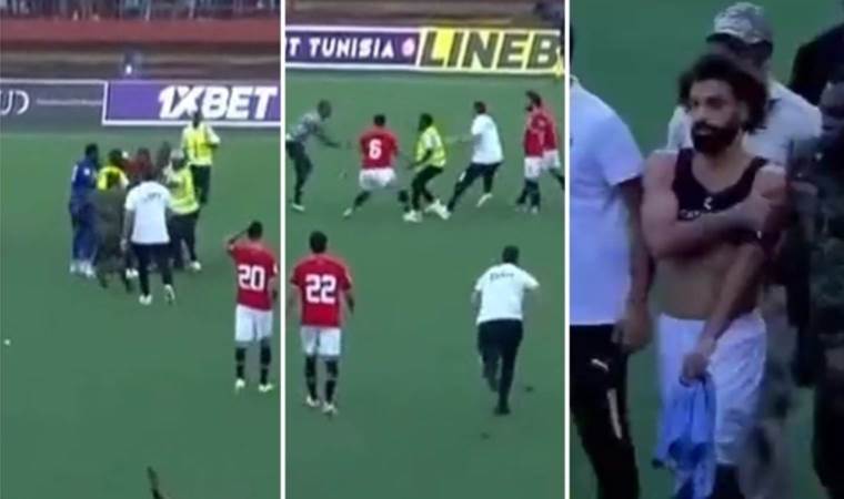 Mısırlı yıldız Mohamed Salah’a saldırı… Sahadan askerlerin korumasında çıkarıldı!
