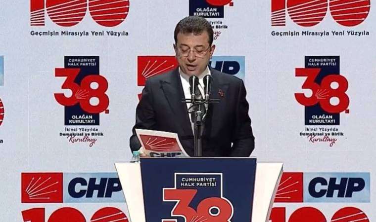 Son Dakika: CHP 38. Olağan Kurultayı… Ekrem İmamoğlu açıklamalarda bulunuyor