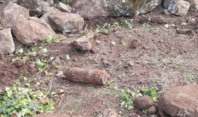 Muğla’da inşaat kazısında havan topu bulundu