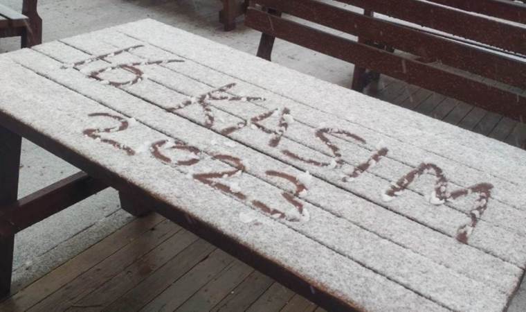 Uludağ’a senenin ilk karı yağdı