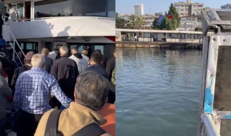 Denizin ortasında korku dolu anlar… Yolcu teknesinin dümeni kilitlendi!