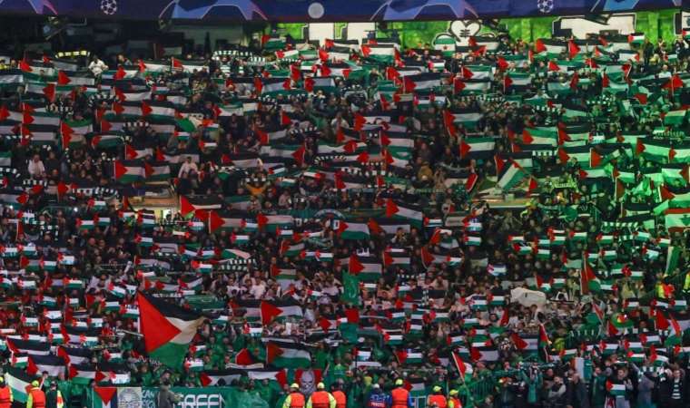 Filistin’e destek verdiler: Stadyuma alınmadılar!