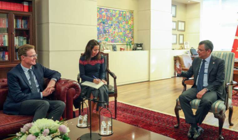 Özgür Özel, AB Türkiye Delegasyonu Başkanı ile görüştü!