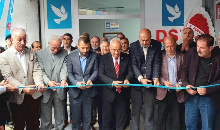 DSP Genel Başkanı Aksakal, parti binasını HÜDA PAR’la birlikte açtı