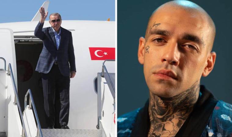 Erdoğan’ın uçağı Almanya’ya indi, rapçi Ezhel’in paylaşımı gündem oldu