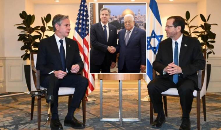 ABD Dışişleri Bakanı Blinken 3. kez İsrail’de: Herzog ve Abbas ile görüştü
