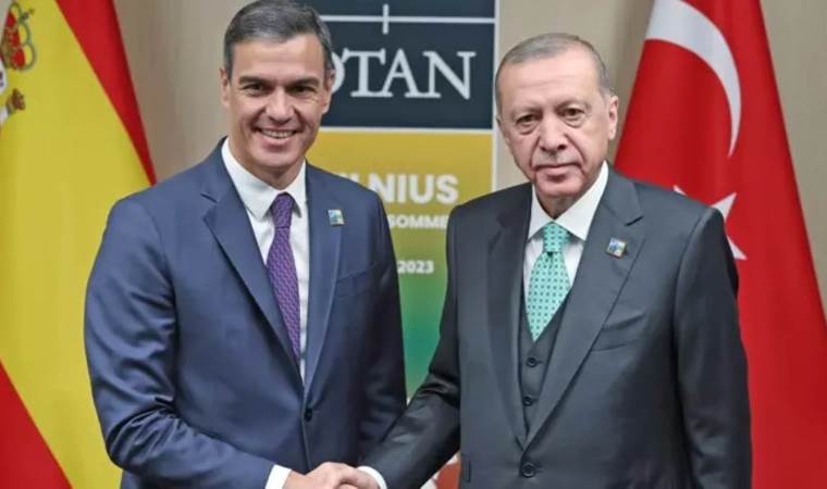Cumhurbaşkanı Erdoğan, İspanya Başbakanı Sanchez ile görüştü!